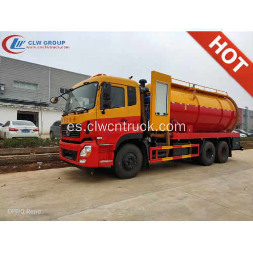 Camión de vacío de aguas residuales de 15000litros DFAC 6X4 de mejor calidad